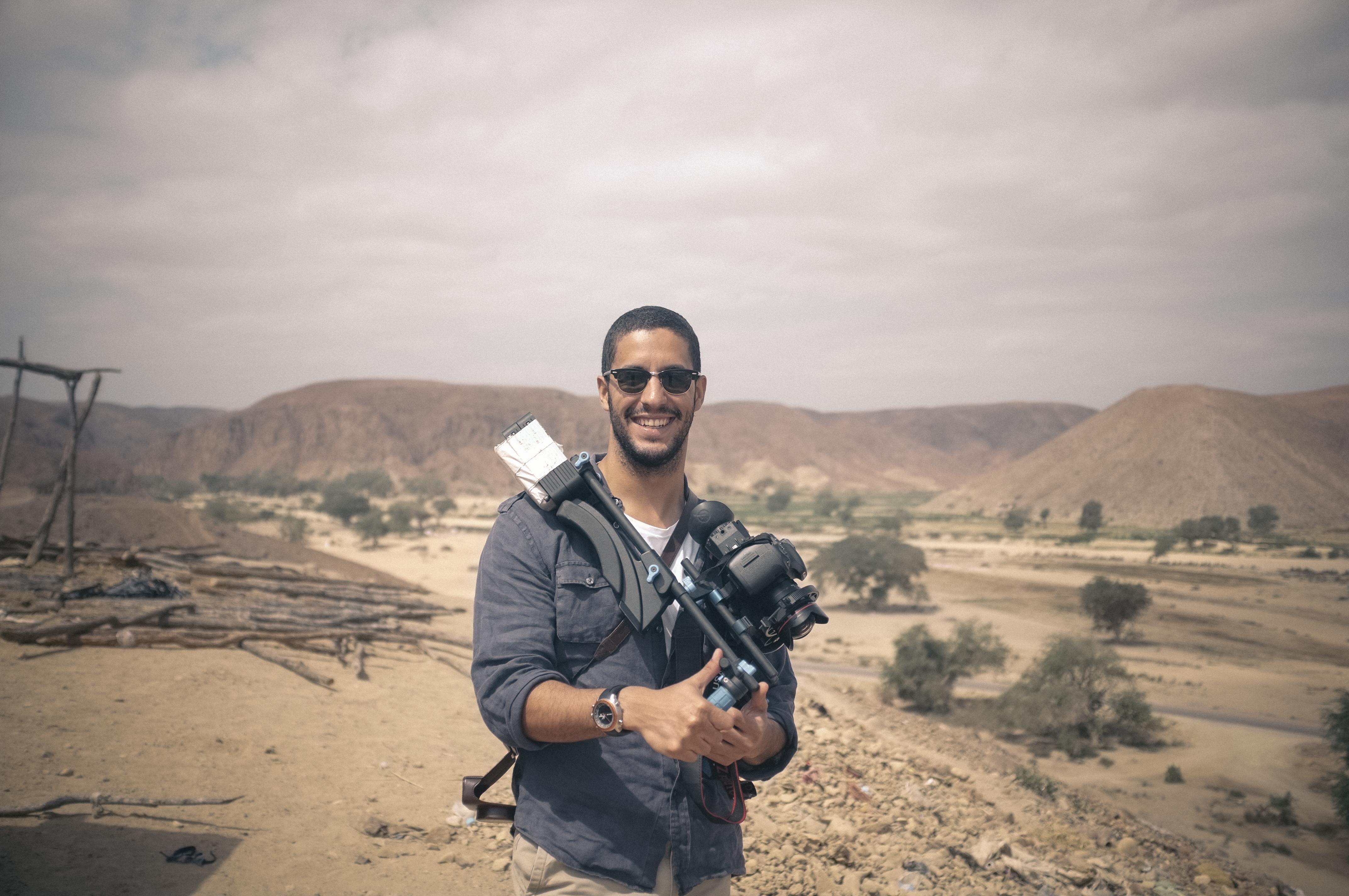 Mário Bastos during the production of the documentary 