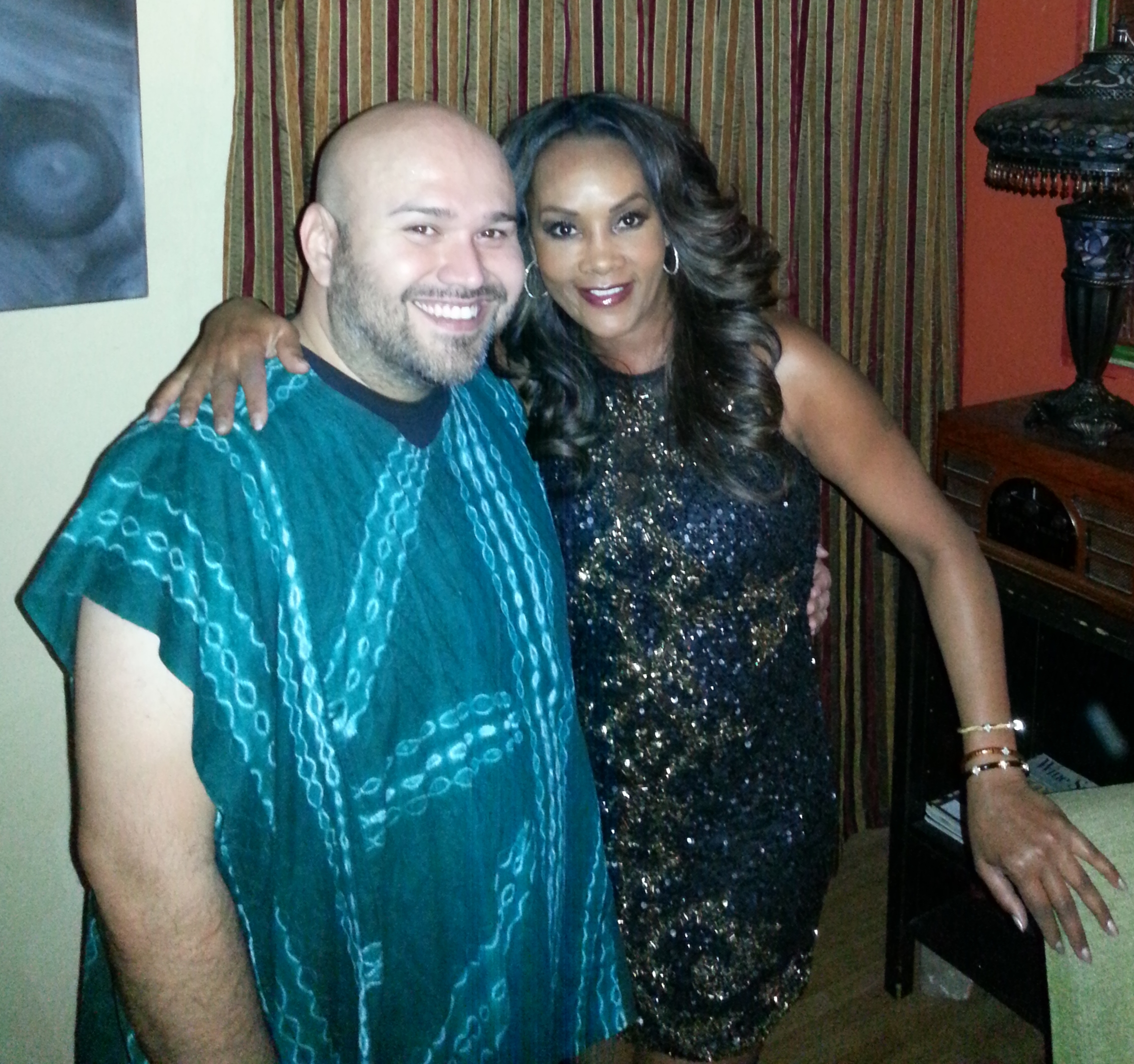 Good friends Vivica A. Fox and Don-ya' Designer of the Stars at Don-ya's 'Me in the Mirror' Charity Event and Fashion Show. March 22, 2014