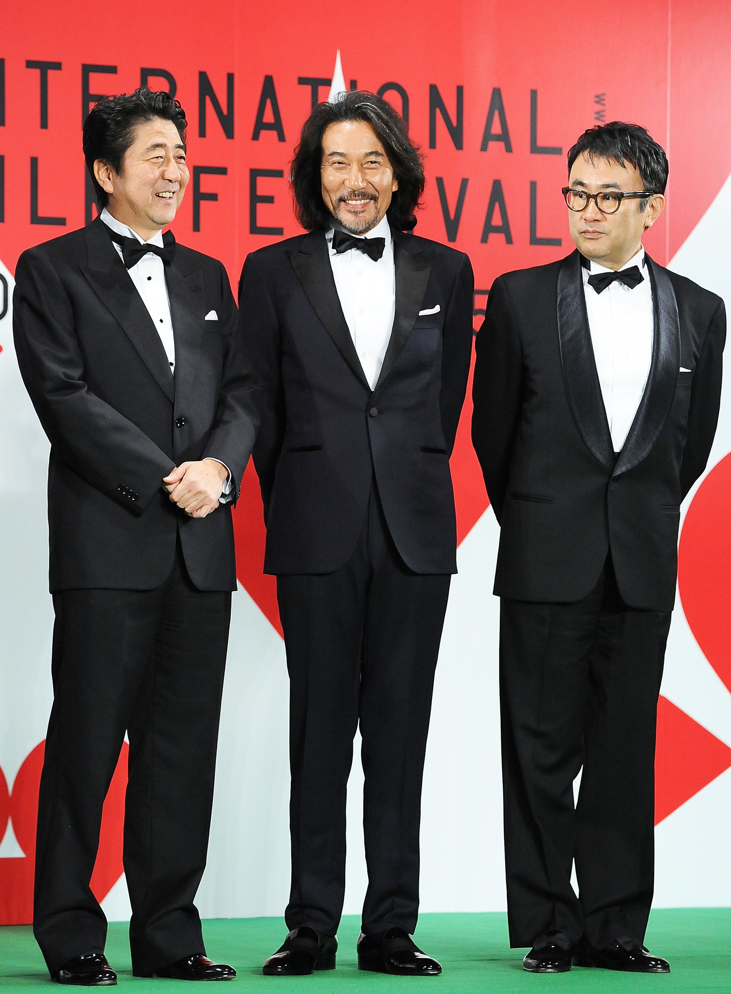 Kôki Mitani, Kôji Yakusho and Shinzo Abe