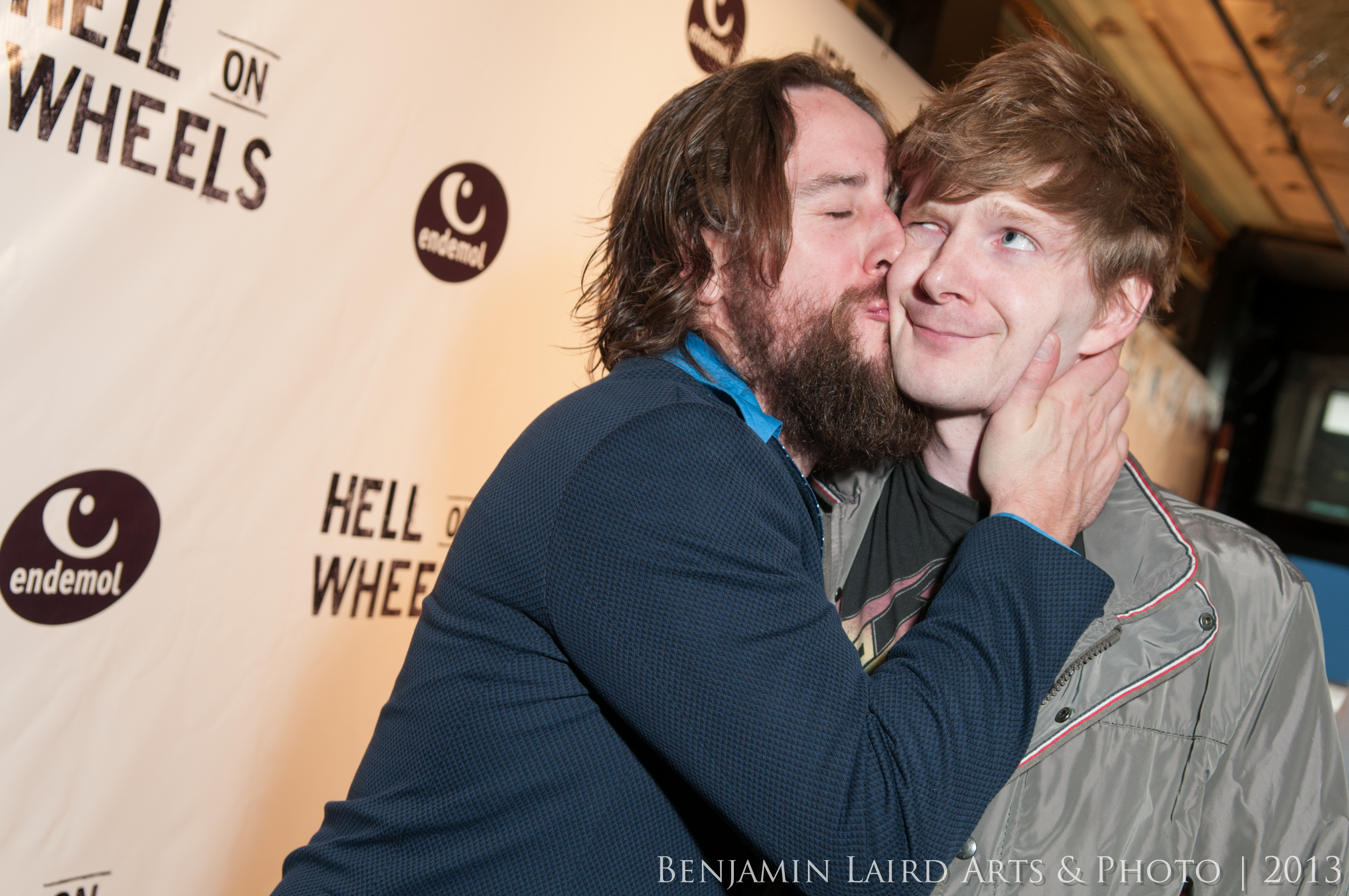 Phil Burke and Ben Esler on the Hell on Wheels Season 3 Premiere Red Carpet.