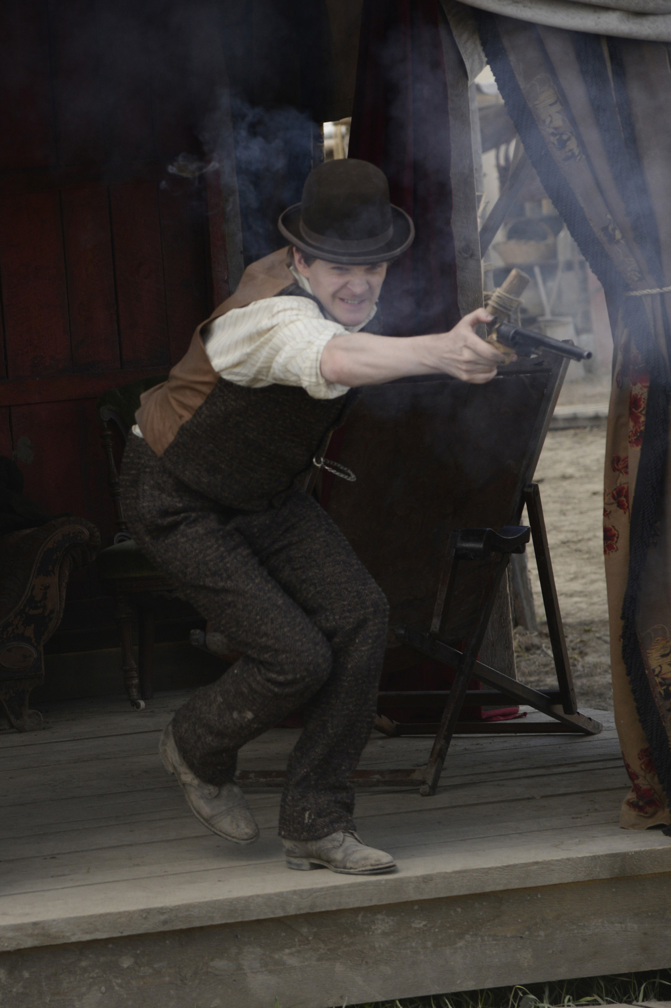 Still of Chris Large and Ben Esler in Hell on Wheels (2011)