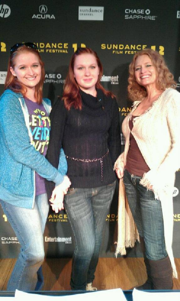 At Sundance 2012 with daughters Seanna Ladd and Kayla Shiffer