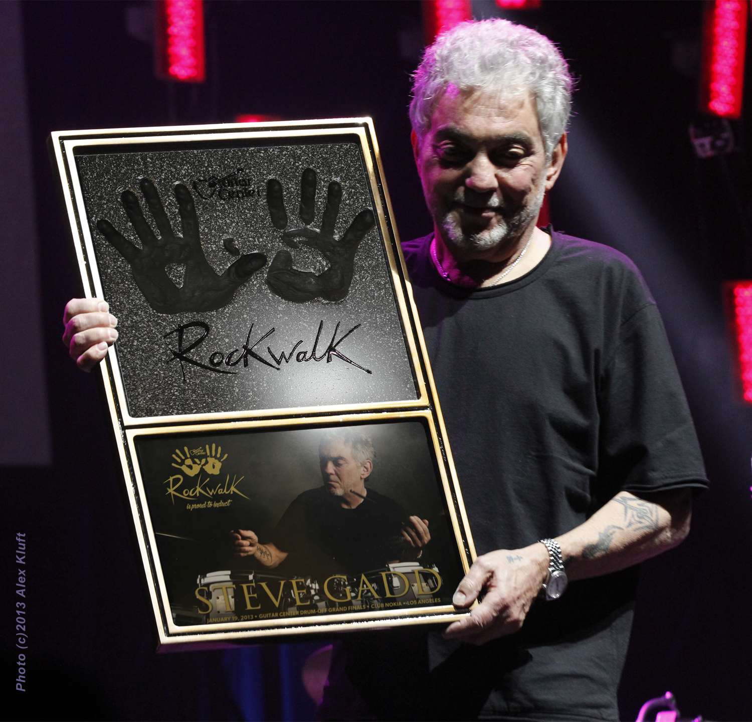 Rockwalk Induction of Steve Gadd March 2013 Plaque designed and produced by meredith Day, Dreamland 3D