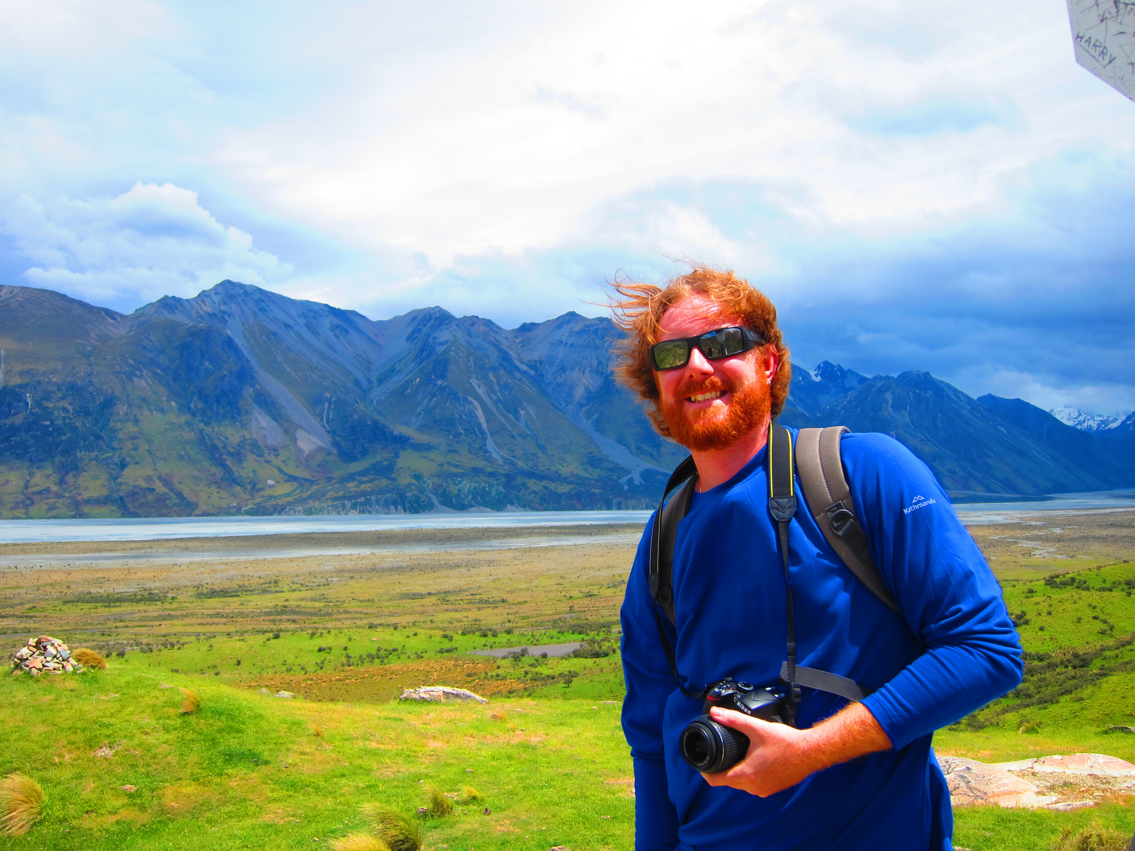 Sightseeing at Mt. Sunday, New Zealand.