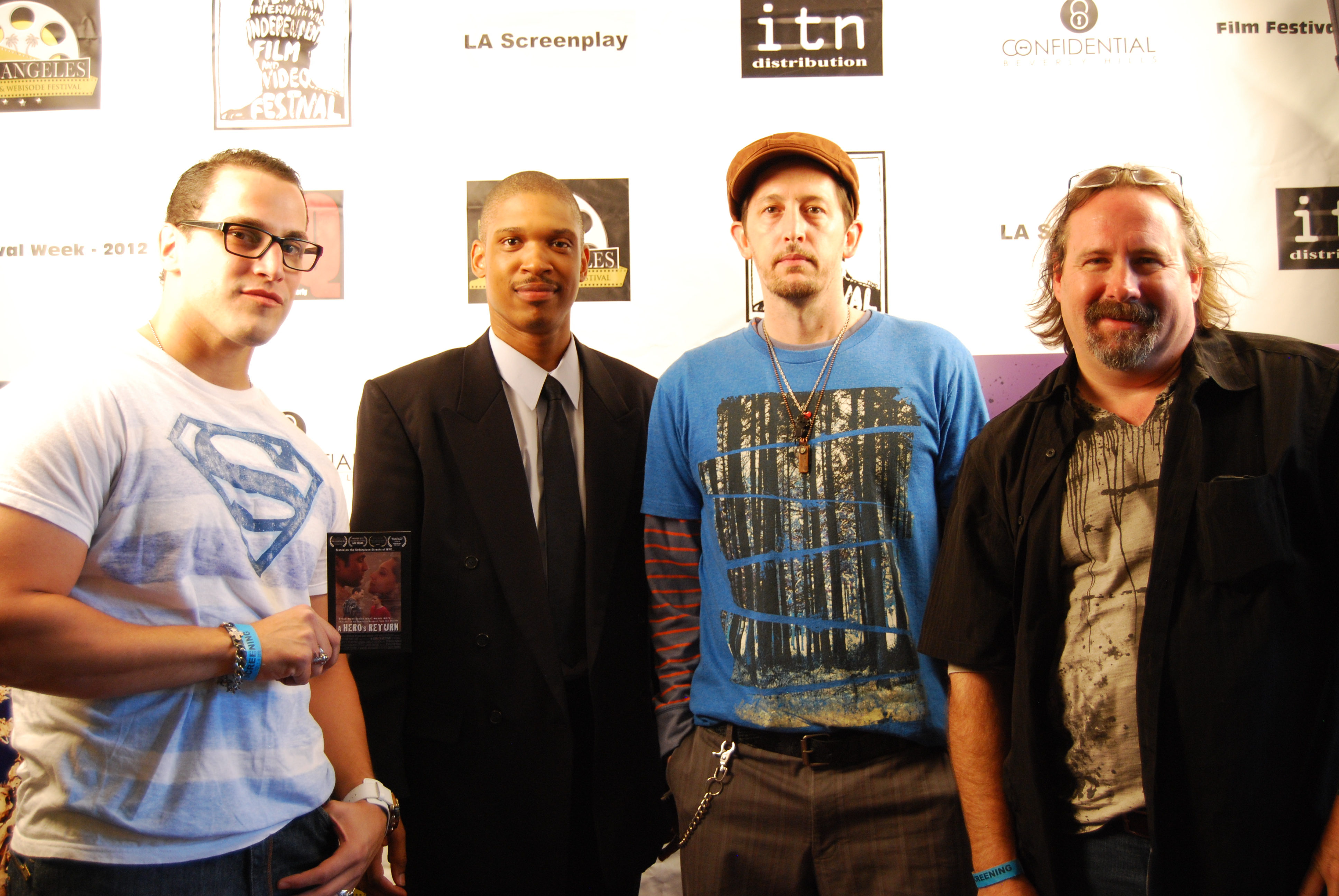New York International Independent Film and Video Festival. River Faught, Carlos Lozada, Cliff Paris and Keith D. Bracker.
