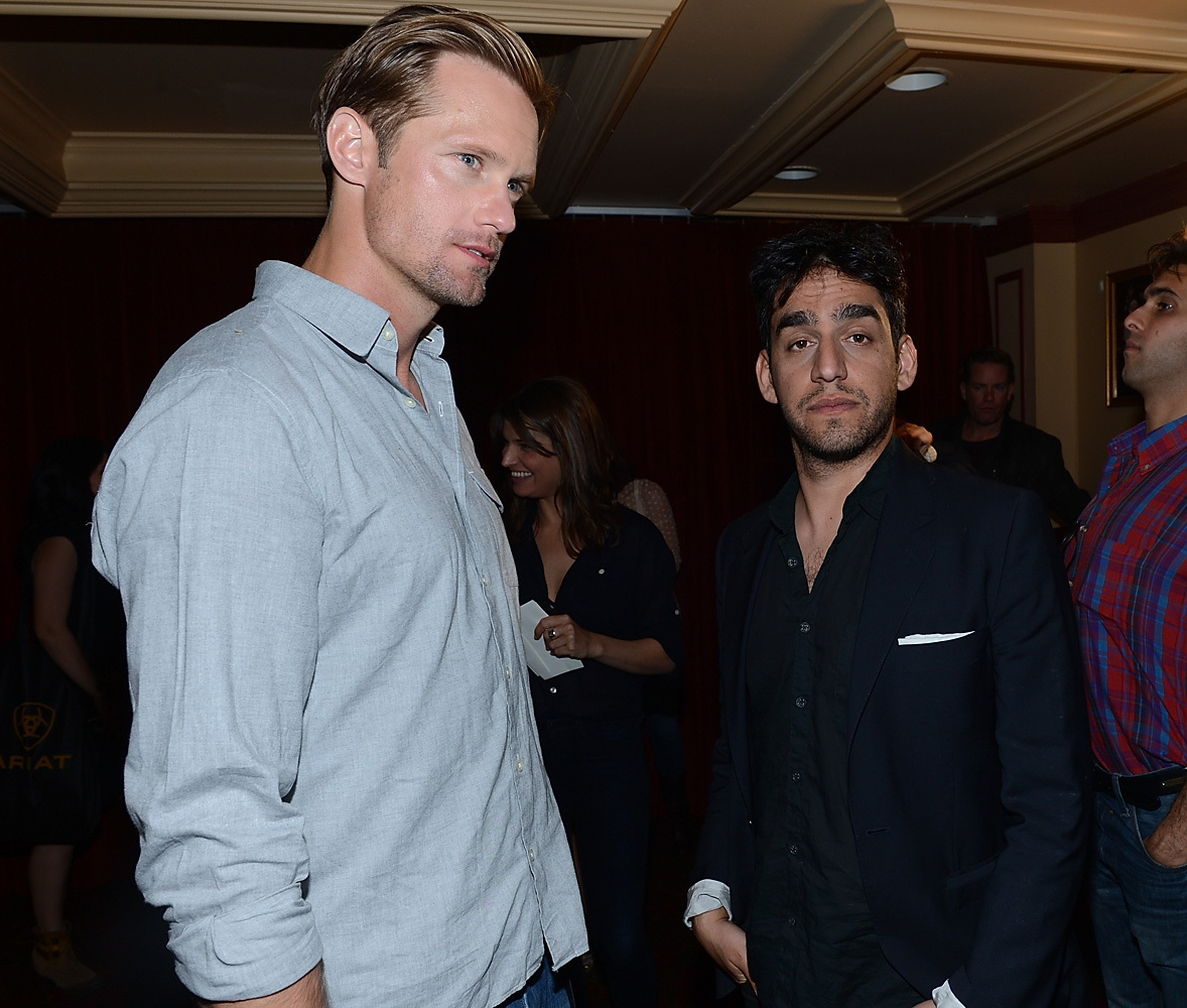 Alexander Skarsgård and Zal Batmanglij at event of The East (2013)