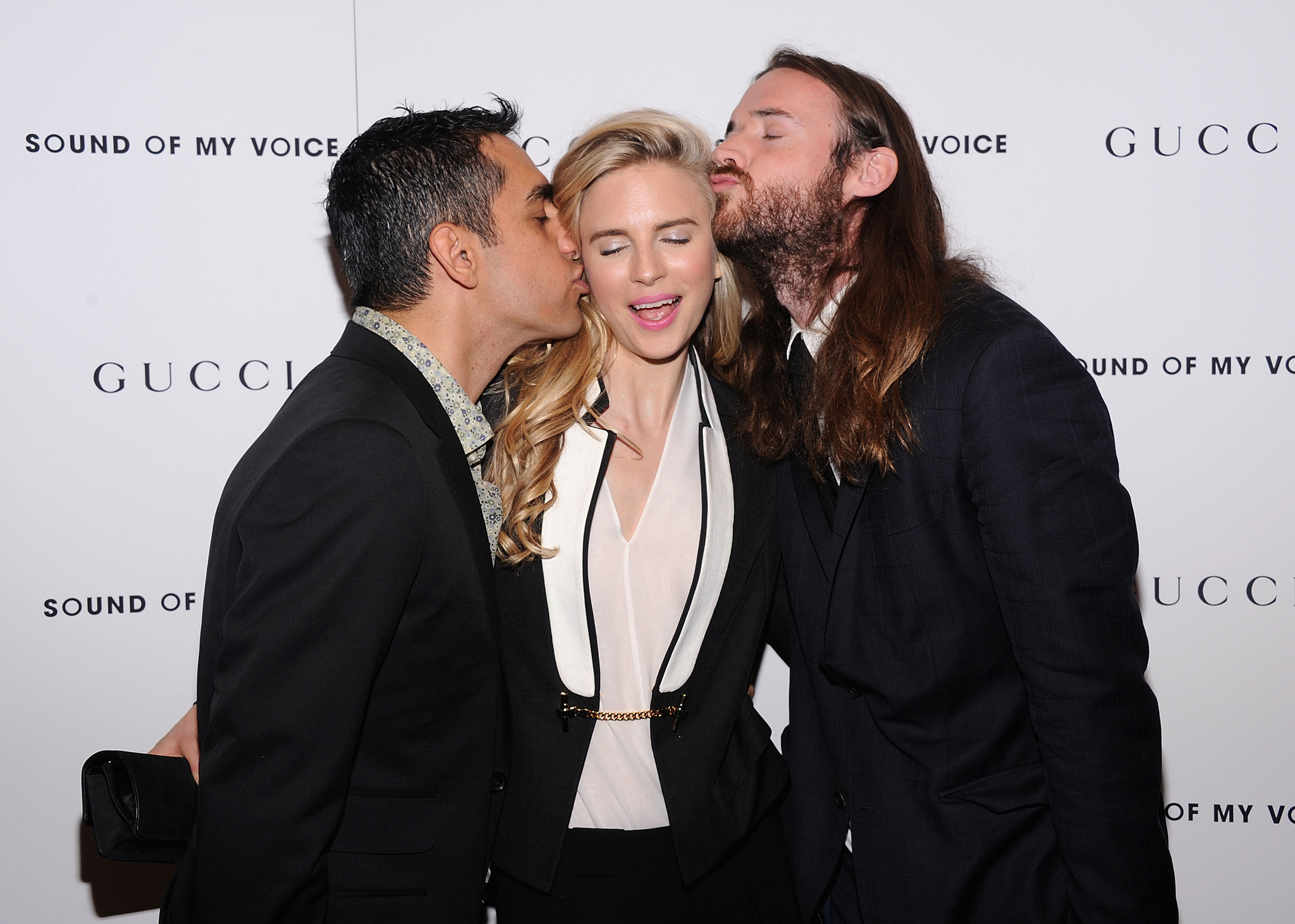 Brit Marling, Zal Batmanglij and Mike Cahill at event of Sound of My Voice (2011)