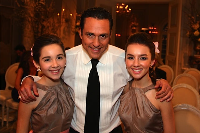 Haley Pullos, Maurice Benard and Lexi Ainsworth on the set of General Hospital