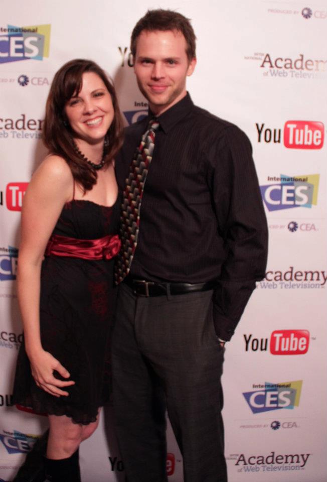 John Soren and Jenn Page at CES for IAWTV Awards.