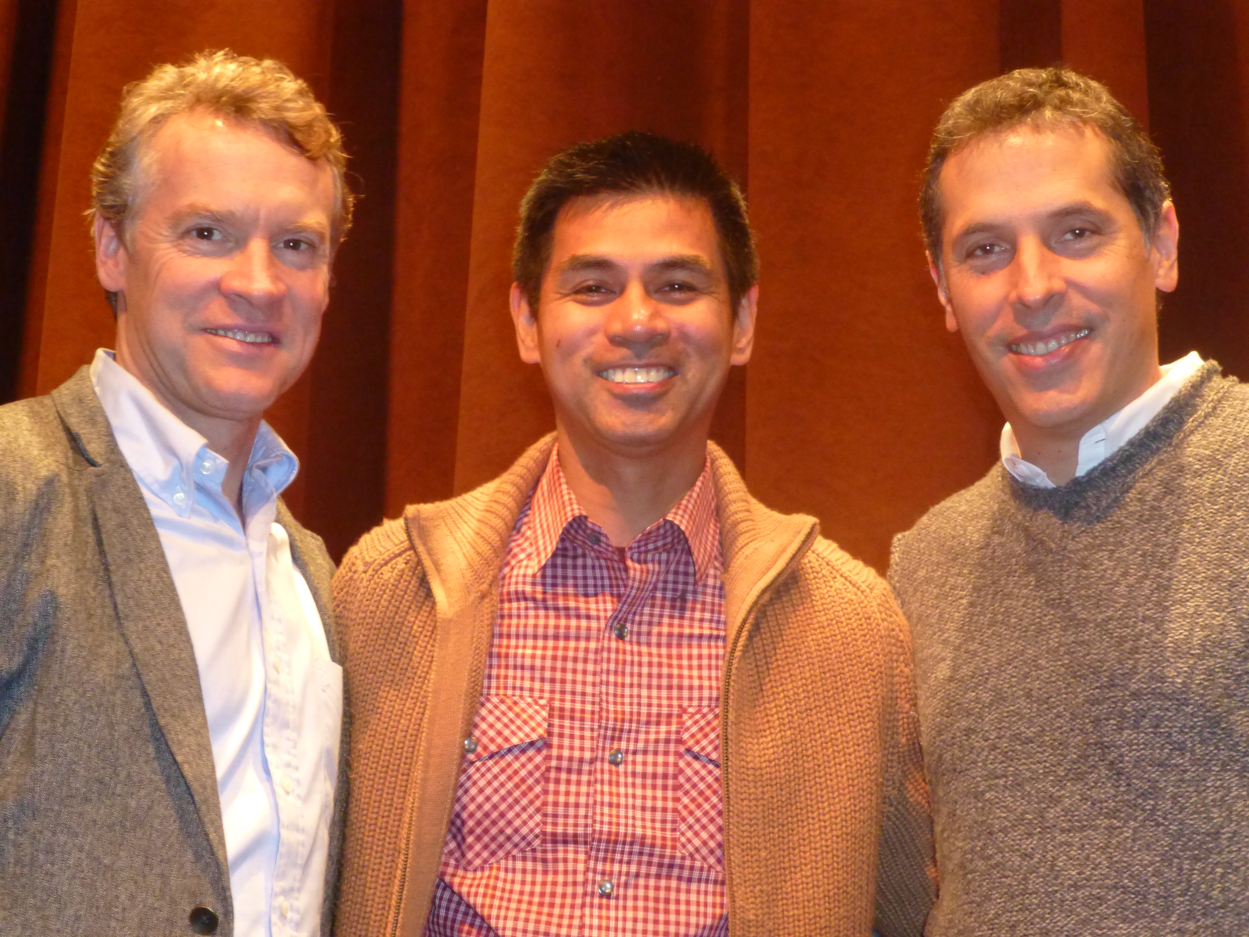 Tate Donovan who plays Bob Anders and cinematographer Rodrigo Prieto after screening of Argo which won Oscar for Best Picture