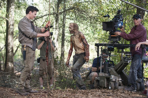 Behind the scenes. Daniel Bonjour - The Walking Dead.