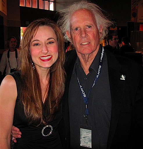 Kimberly Durrett with Bruce Dern at Method Fest 2010 where Durrett and Bill Paxton presented him with an award.