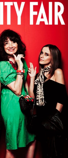 Maddalena Fossati (LifeStyle Fashion editor Vanity Fair CondeNast) and Chiara at Electrolux event Milan, Italy