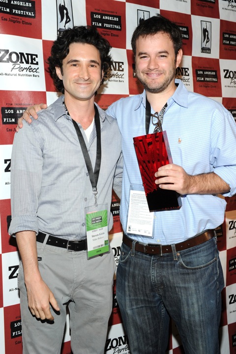 Steven Klein and J. Clay Tweel after win at LAFF