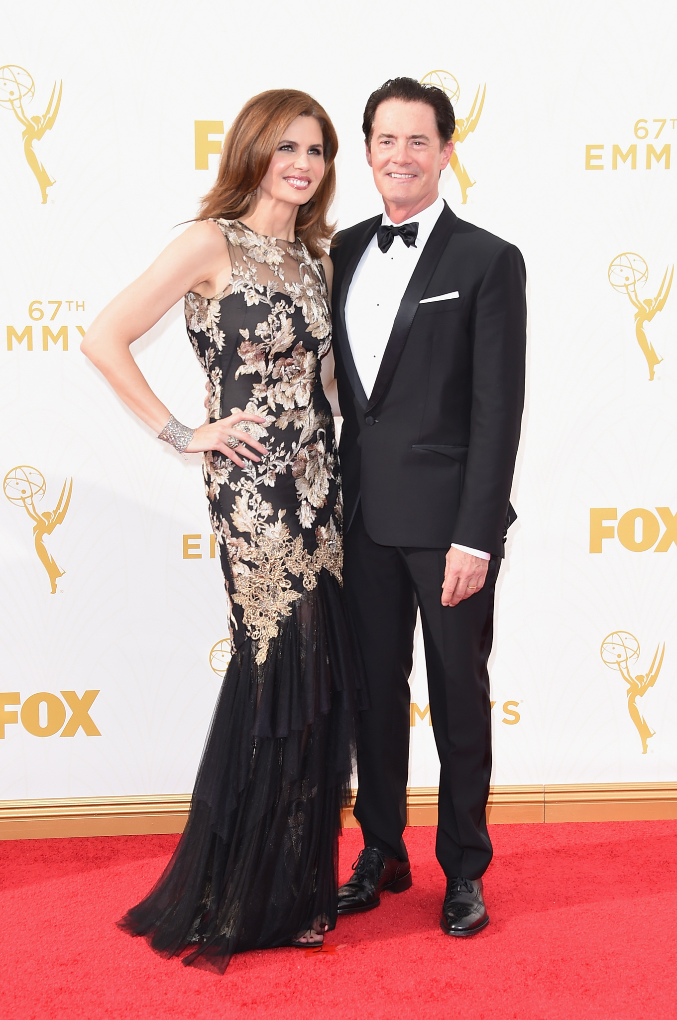 Kyle MacLachlan and Desiree Gruber at event of The 67th Primetime Emmy Awards (2015)