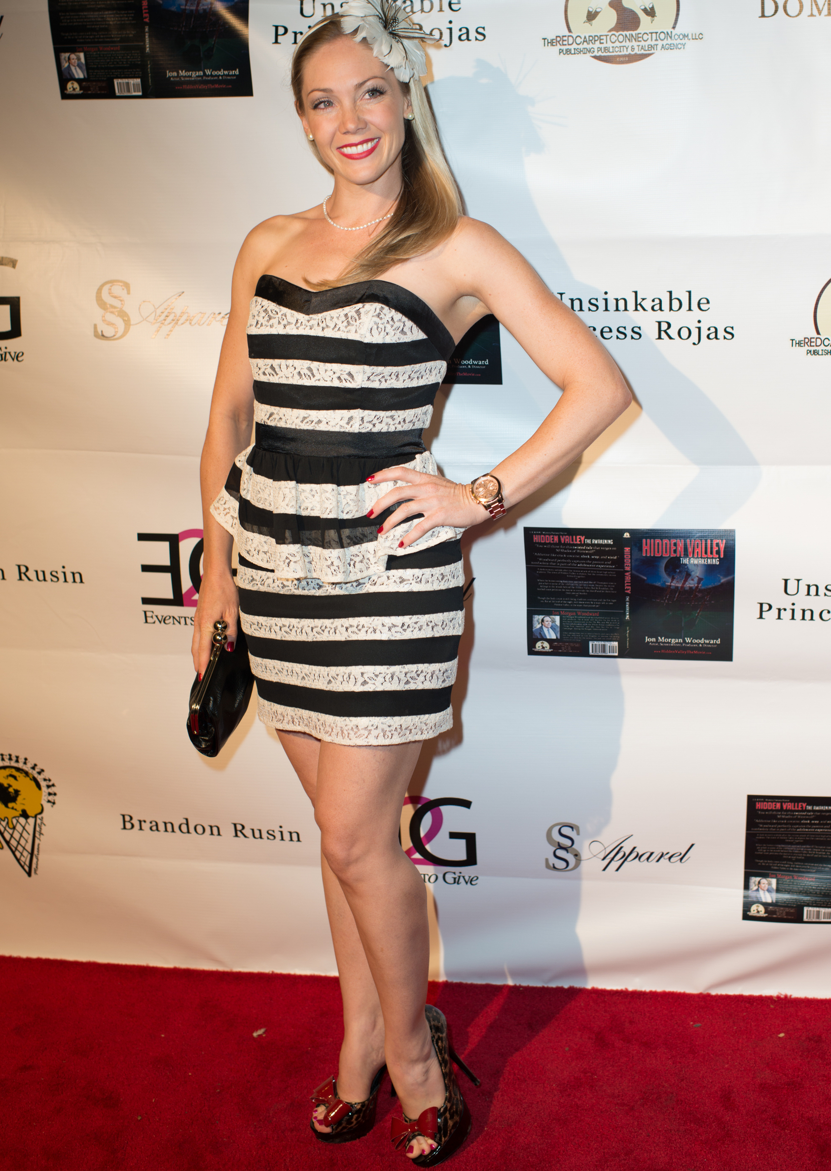 On the red carpet at the Hidden Valley book launch/press event