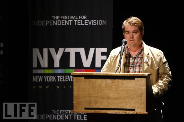 Accepting the Best Director Award at the NYTVF (New York Television Festival in New York.