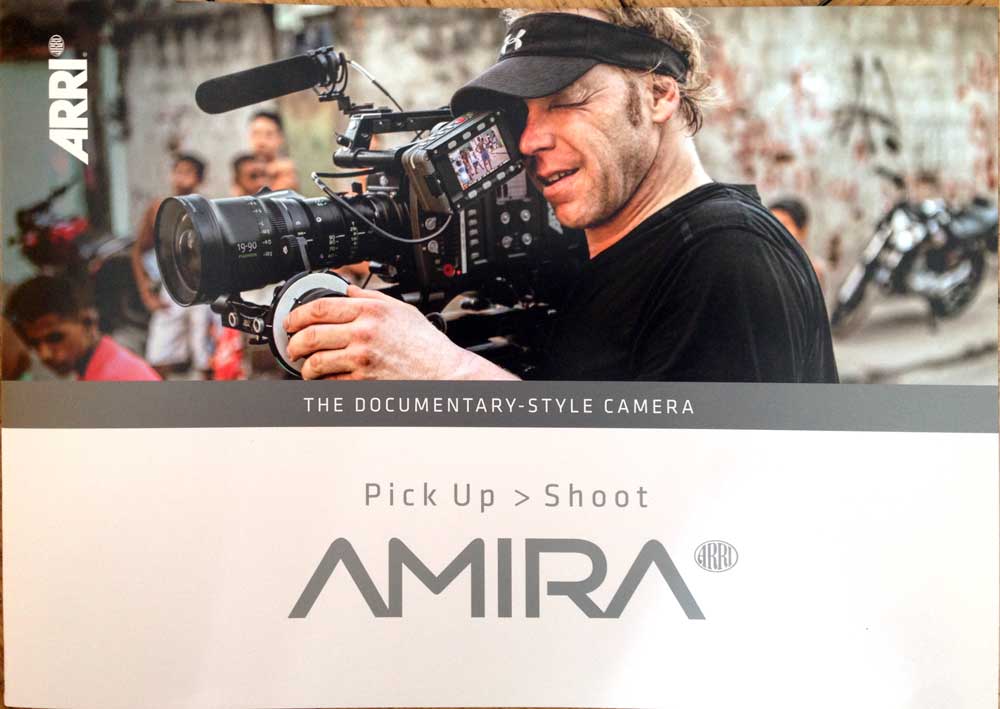 Director and cameraman, Jens Hoffmann, testing the newest camera ARRI Amira for Arri manufacturer.