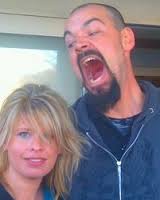 Lisa Wheelous on set with Aaron Goodwin while working on Ghost Adventures.