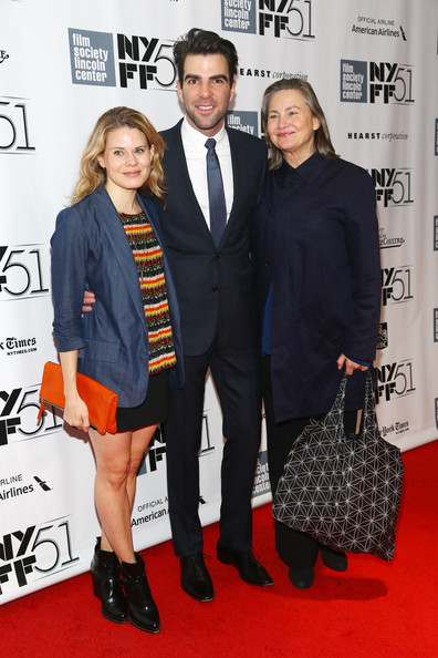 Celia Keenan-Bolger, Zachary Quinto and Cherry Jones attend the 