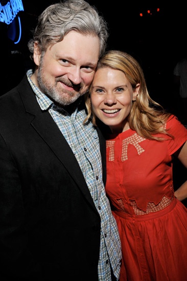 Celia Keenan-Bolger with John Ellison Conlee at the Murder Ballad opening night party
