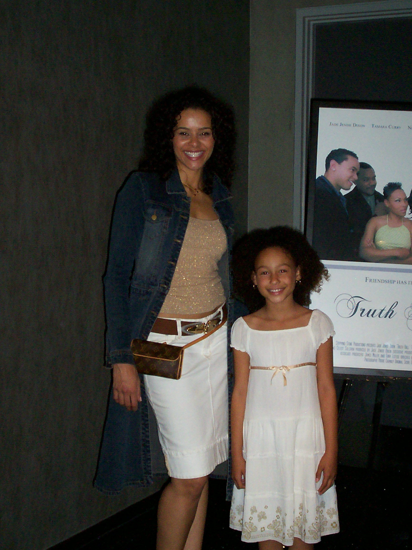 Samantha with actress Celeste A. Sullivan at the Truth Hall Premiere