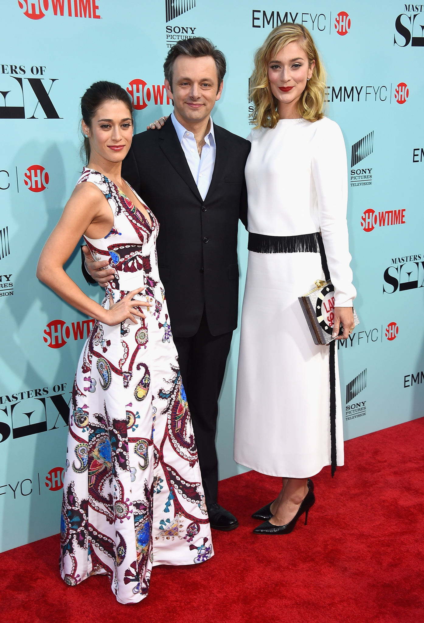 Lizzy Caplan, Michael Sheen and Caitlin FitzGerald at event of Masters of Sex (2013)