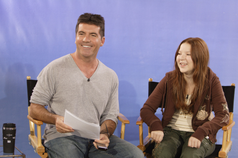 Simon Cowell and Bianca Ryan in America's Got Talent (2006)