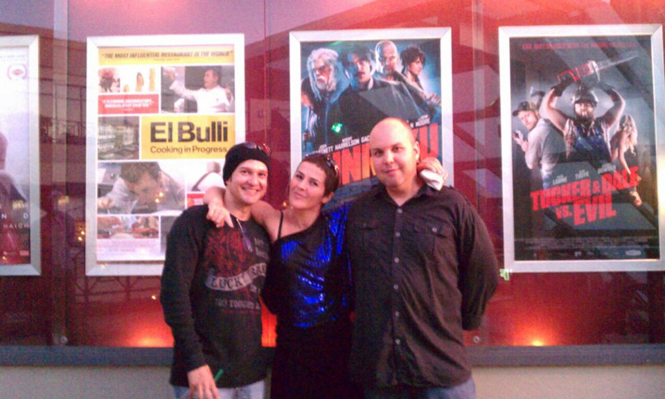 Neo Edmund,Neil D'Monte and Maria-Antoaneta Tudor at Bunraku movie, screening in West Hollywood