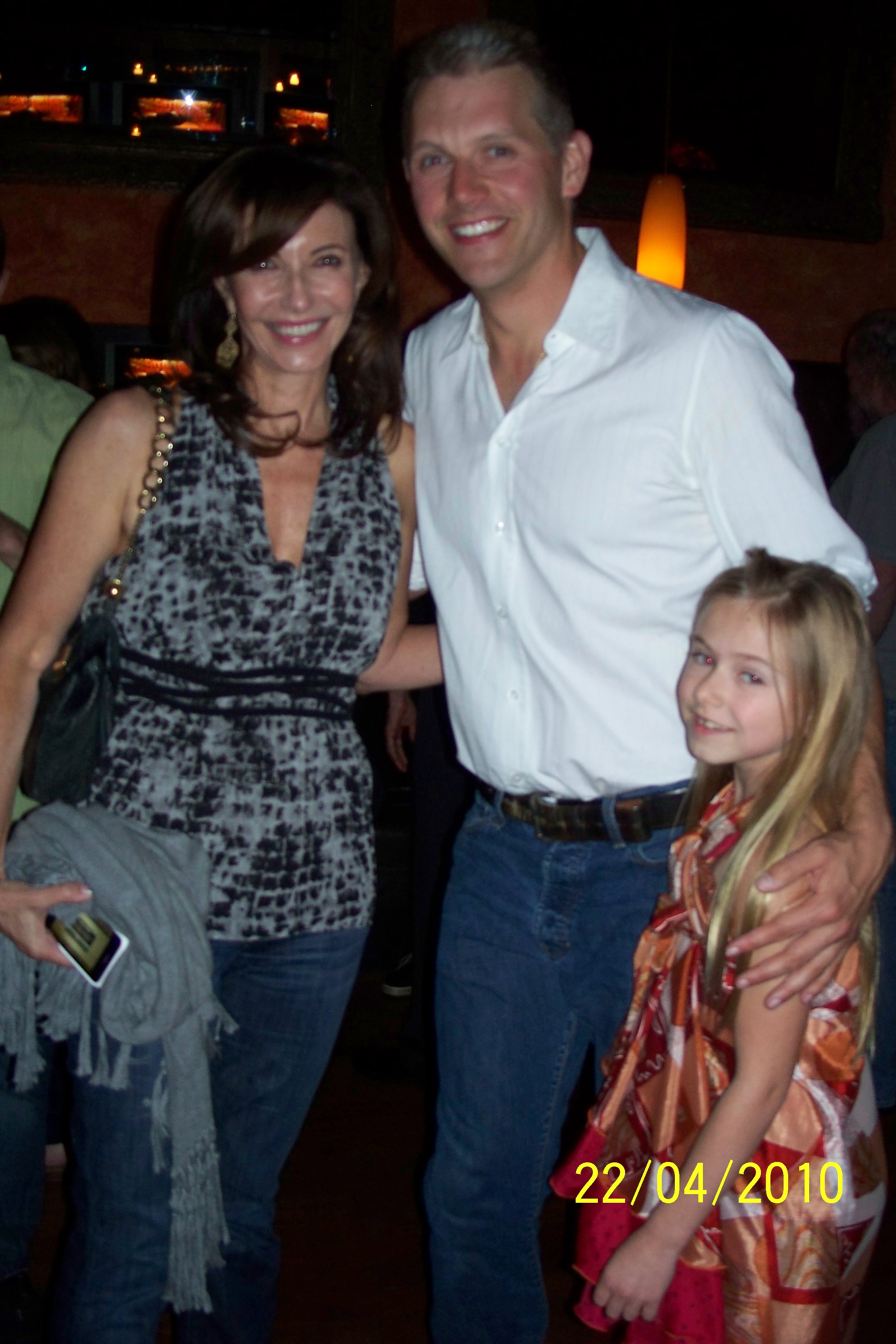 Madison Meyer, Abe Sylvia(director) and Mary Steenburgen, Dirty Girl wrap party