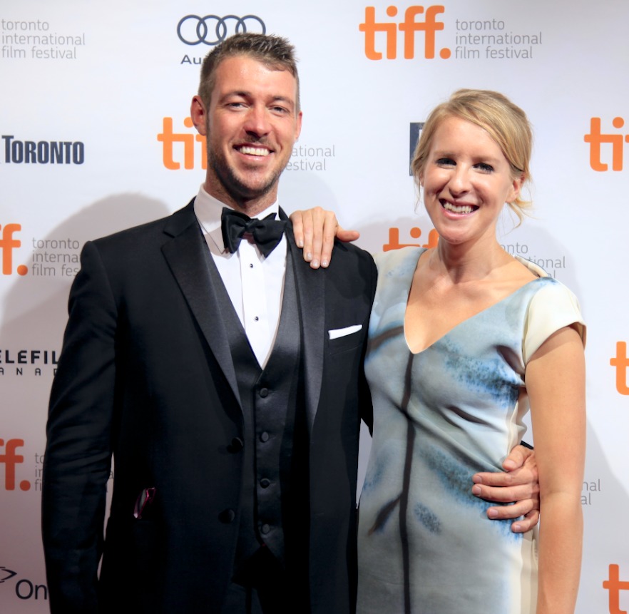 Rob Tucker (Executive Producer) and Sarah McCarthy (Director) at Premiere of The Dark Matter of Love at Toronto International Film Festival 2013.