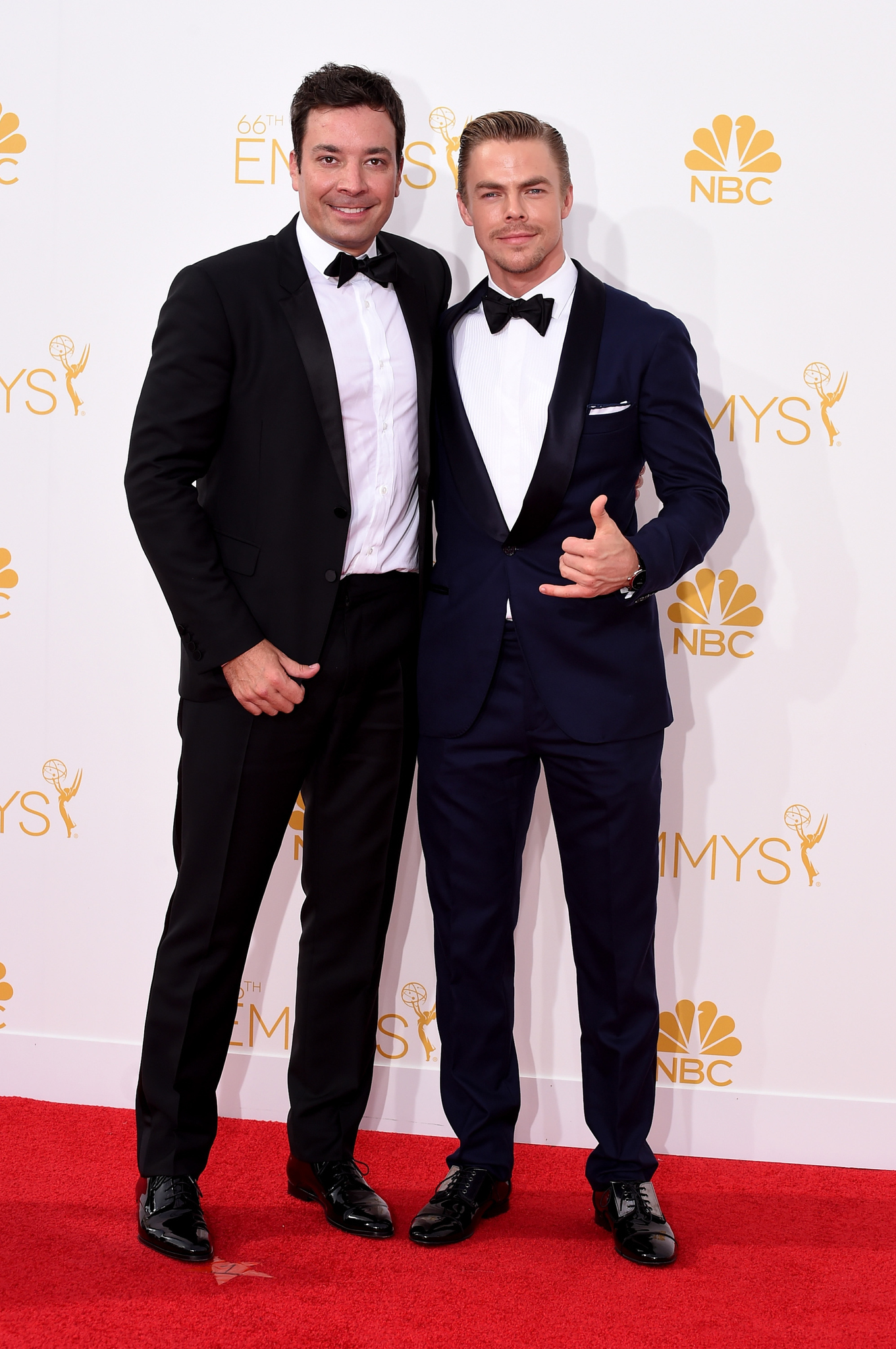 Jimmy Fallon and Derek Hough at event of The 66th Primetime Emmy Awards (2014)