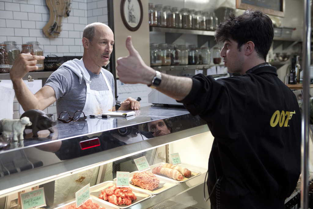 Jon Gries and Bennett Barbakow on the set of 