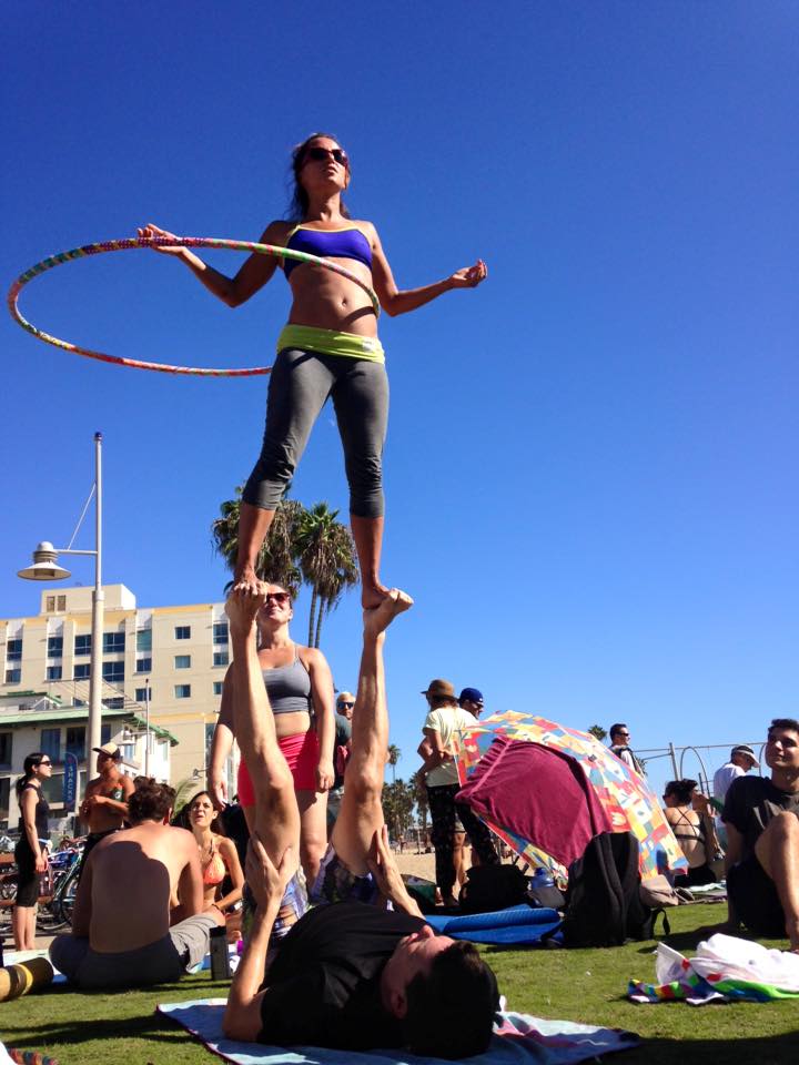 Hooping Foot-to-Foot with base Matt Stephans