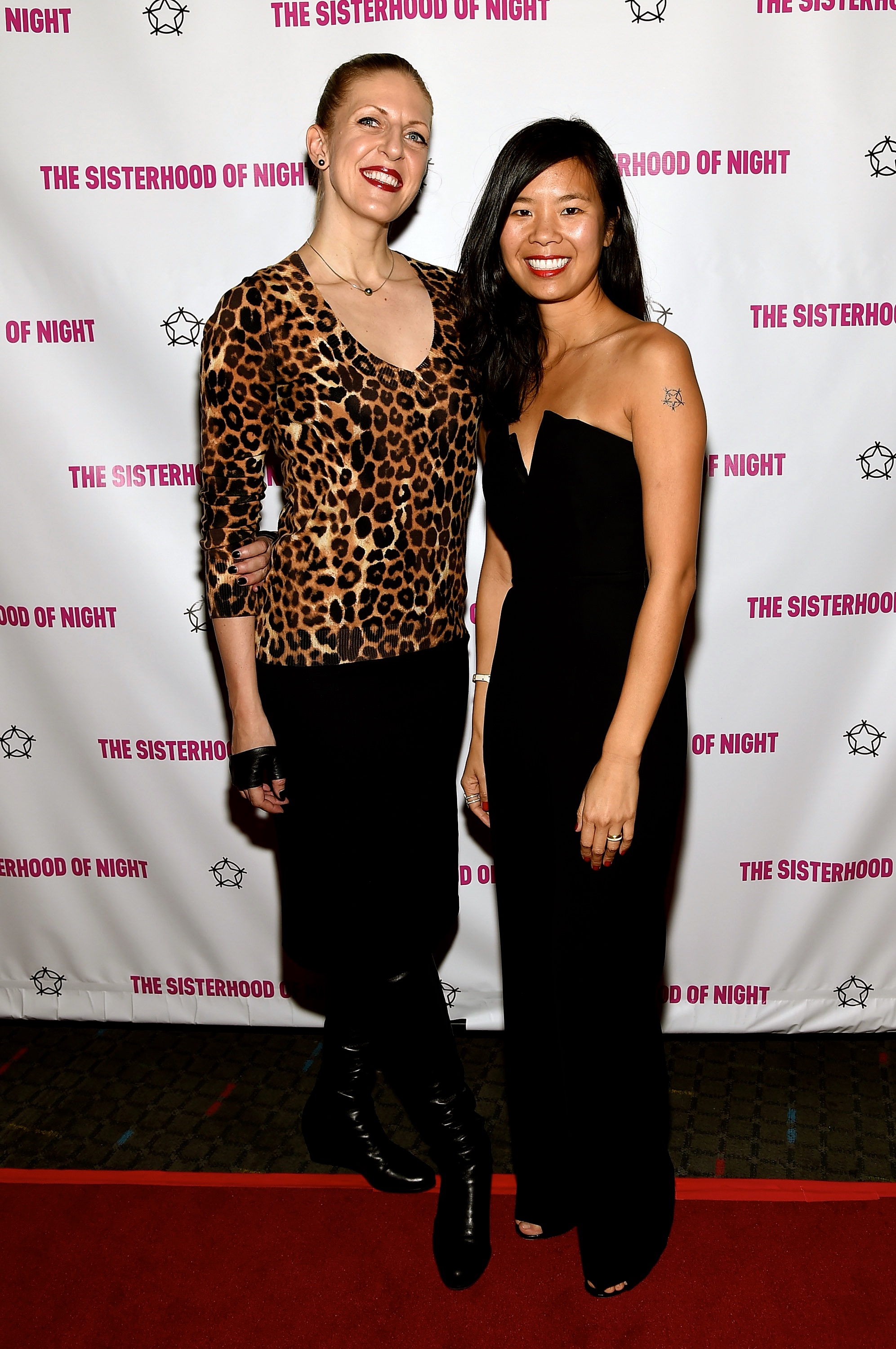 Caryn Waechter and Marilyn Fu at event for The Sisterhood of Night