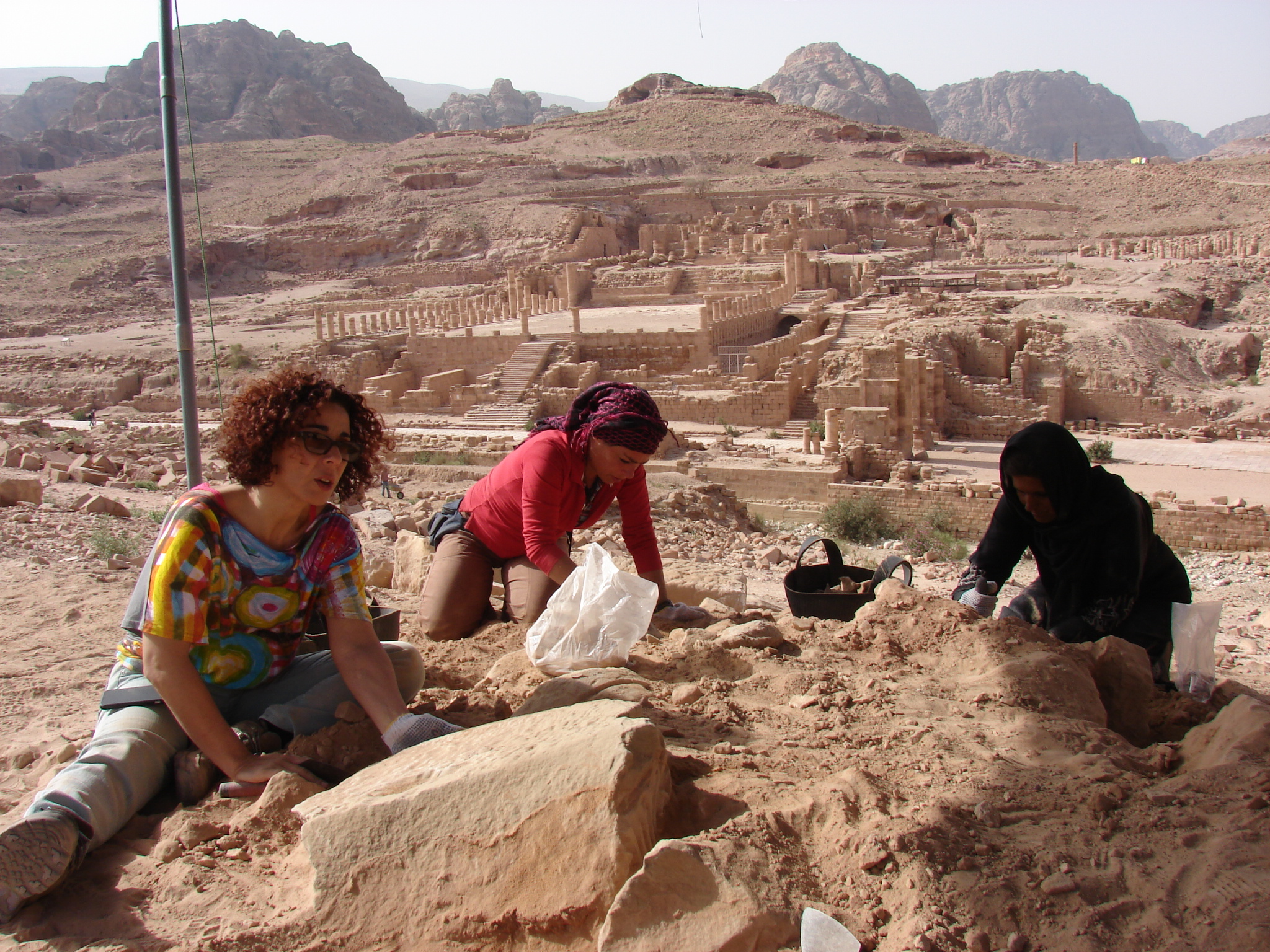 Digging for the Winged Lions, Petra, Jordan.