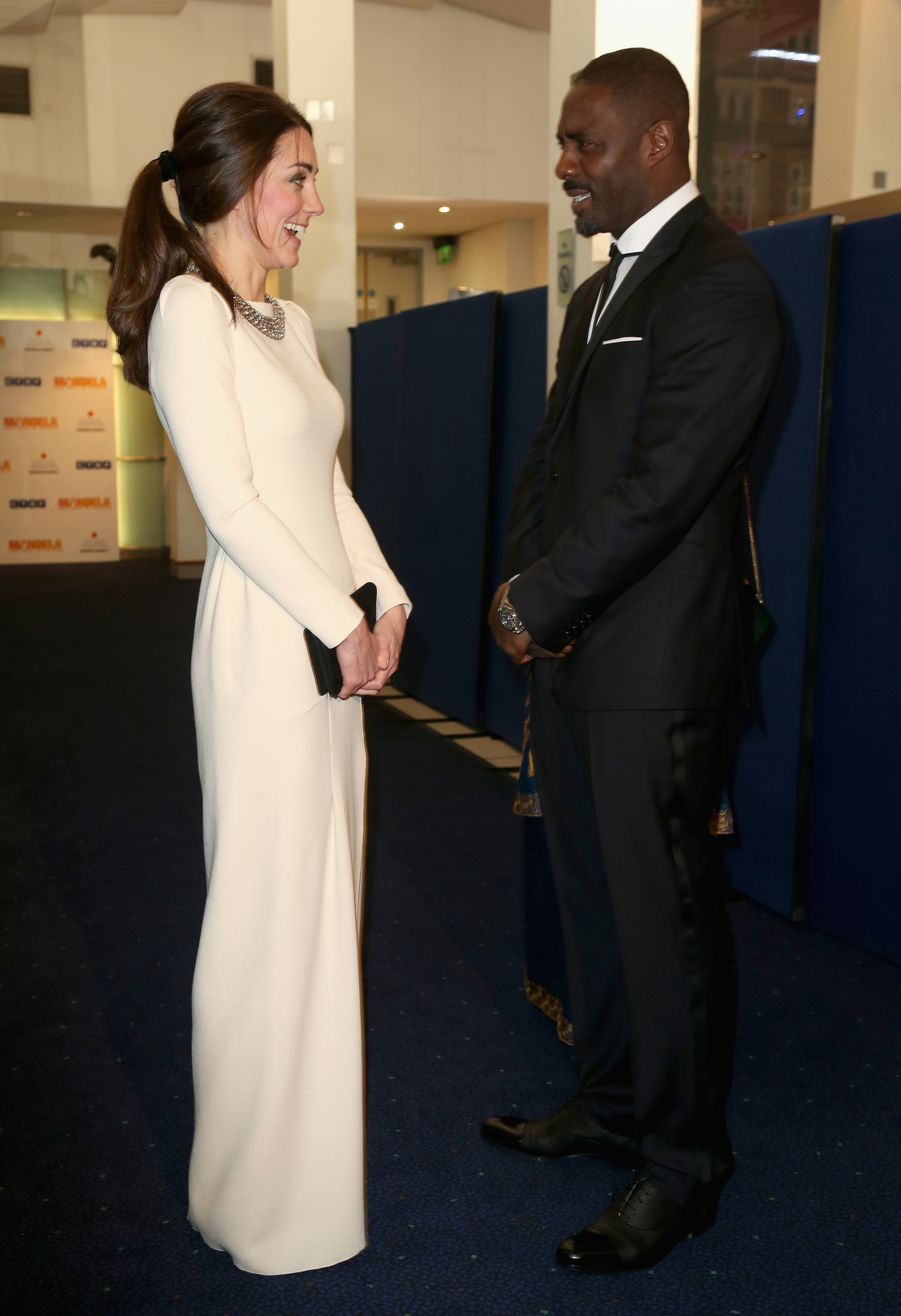 Idris Elba and Catherine Duchess of Cambridge at event of Mandela: ilgas kelias i laisve (2013)