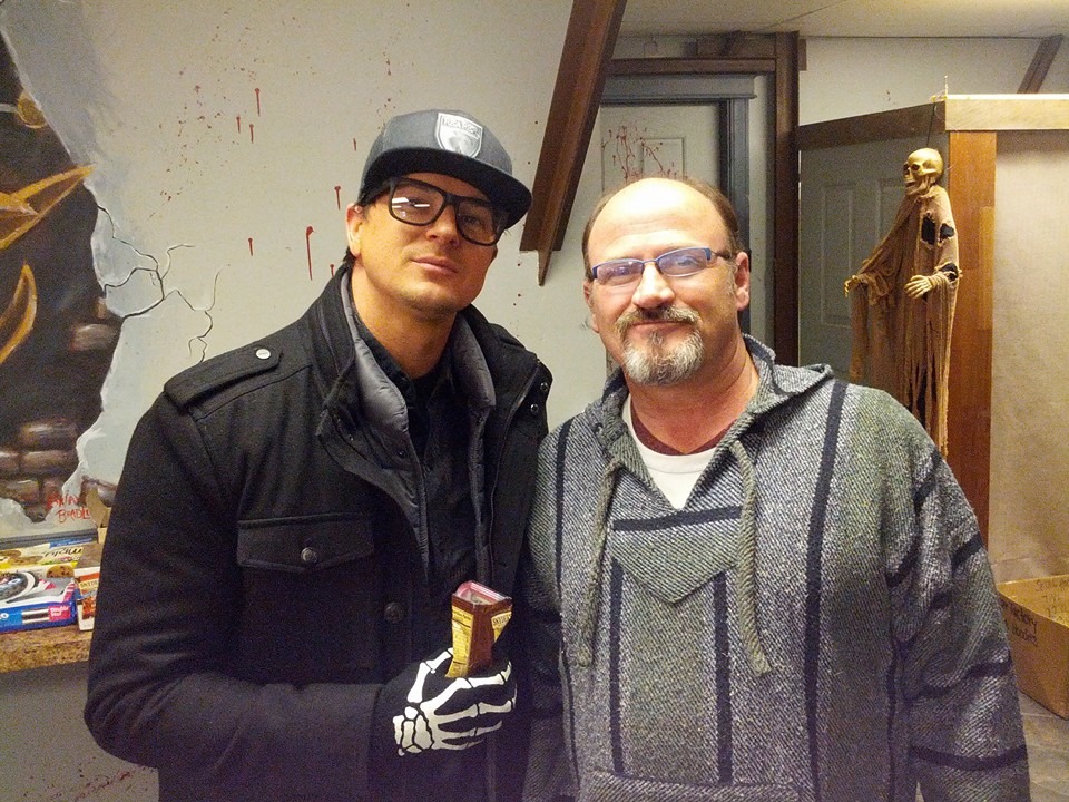 on Ghost Adventures set with Zak Bagans