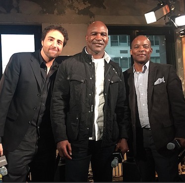 After an appearance with Evander Holyfield and George Willis who are both in CHAMPS, out now in theaters and on iTunes!