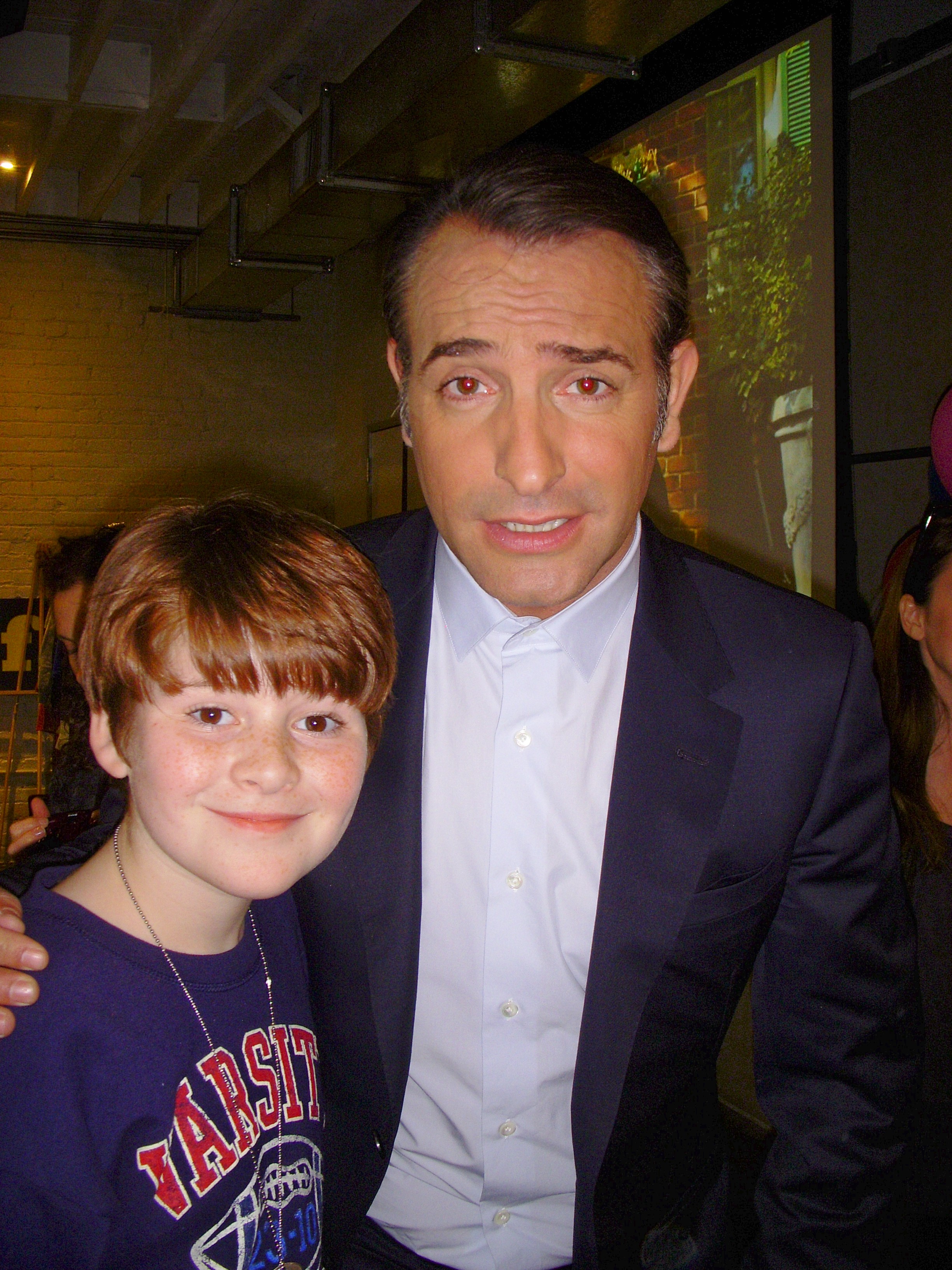 Dmitri Schuyler-Linch with Jean Dujardin