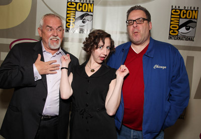 John Ratzenberger, Jeff Garlin and Kristen Schaal