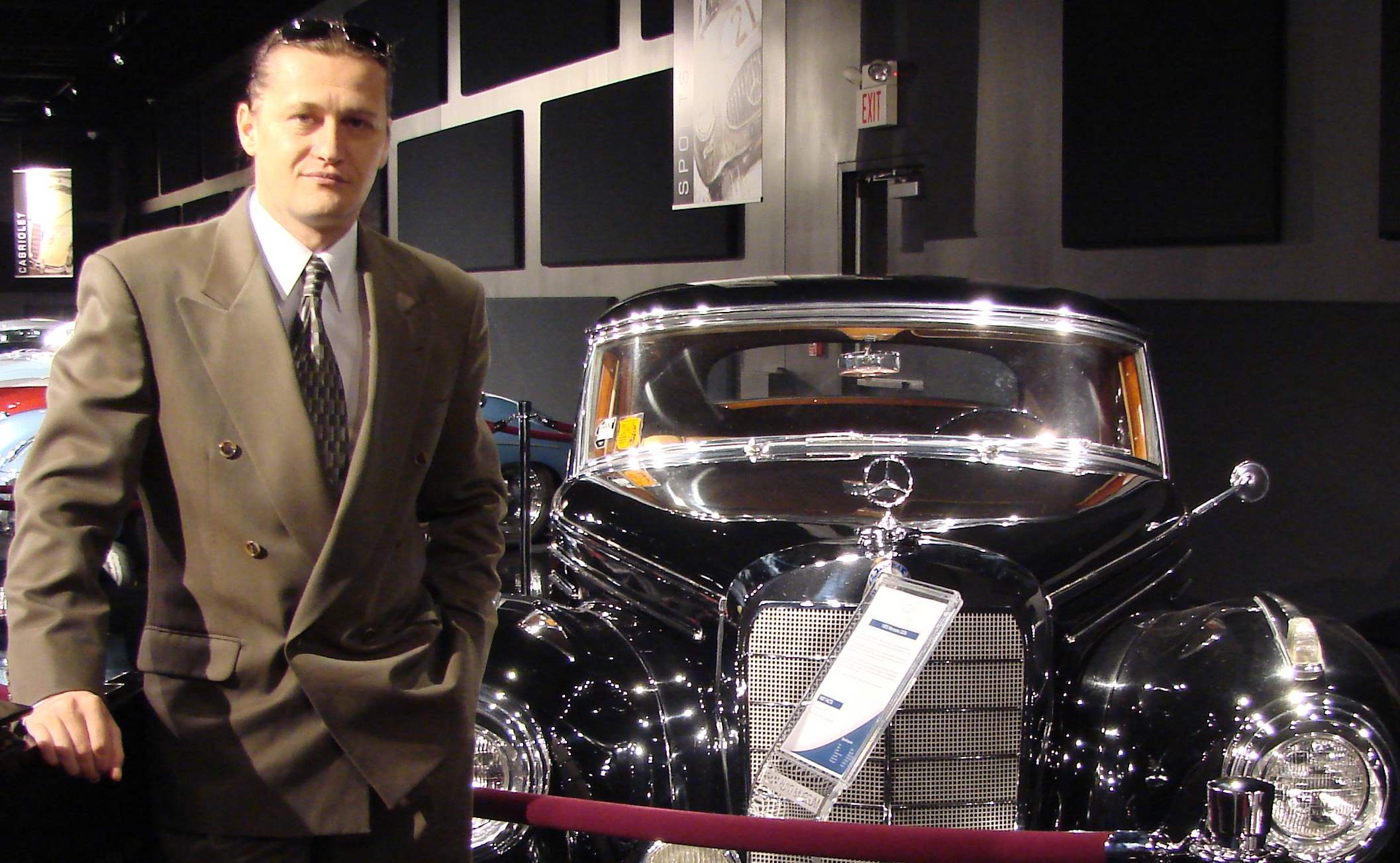 Businessman at Kemp Auto Museum