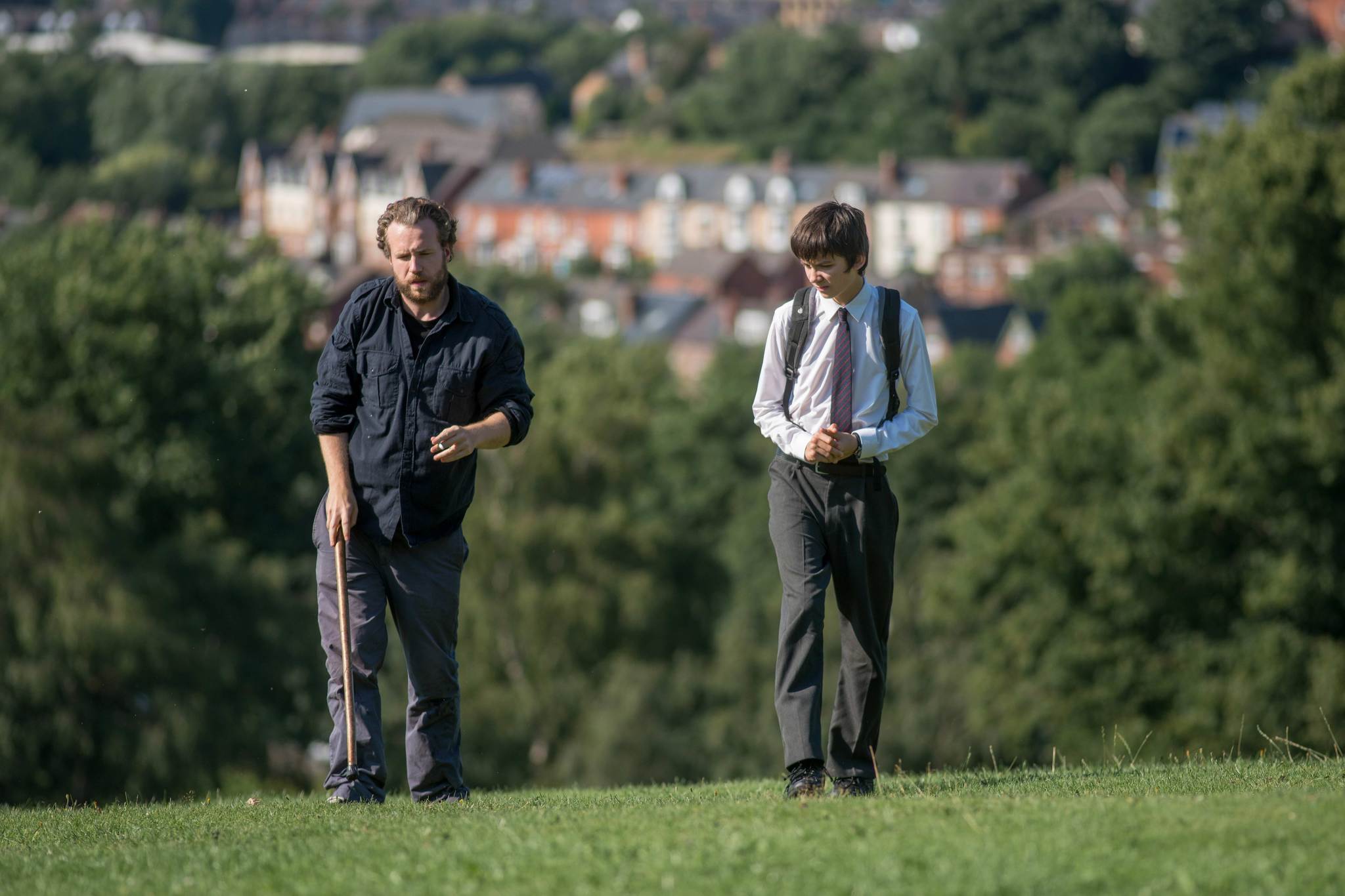 Still of Rafe Spall and Asa Butterfield in X+Y (2014)