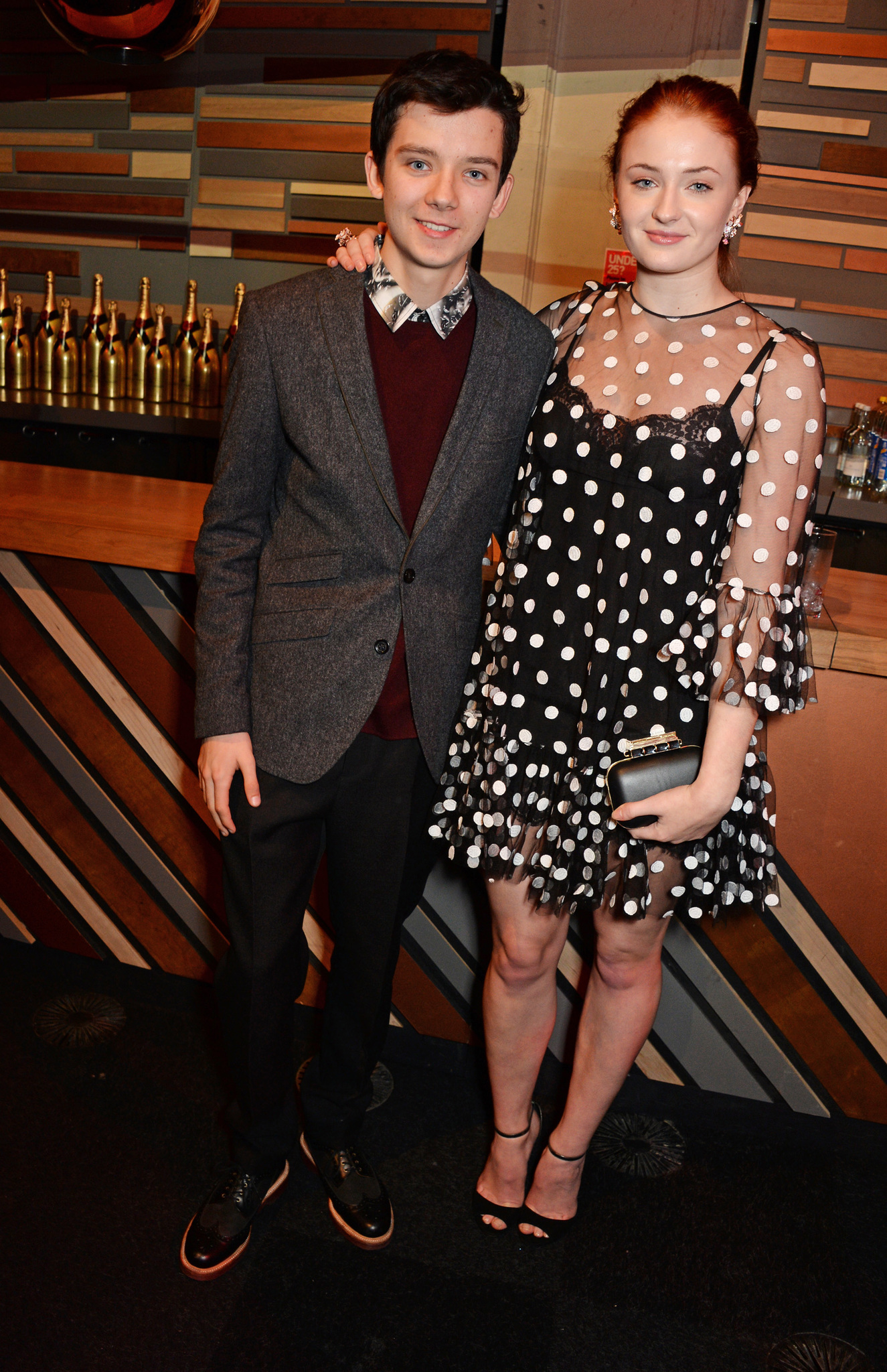 Asa Butterfield and Sophie Turner