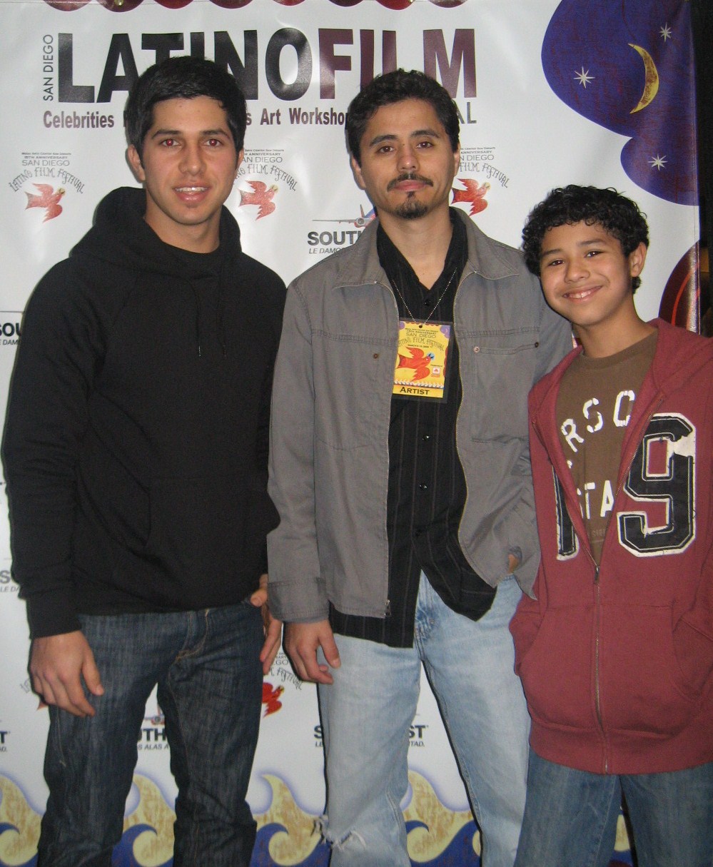 Walter Perez, Abel Becerra and Jeremy Becerra at the Latino Film Festival