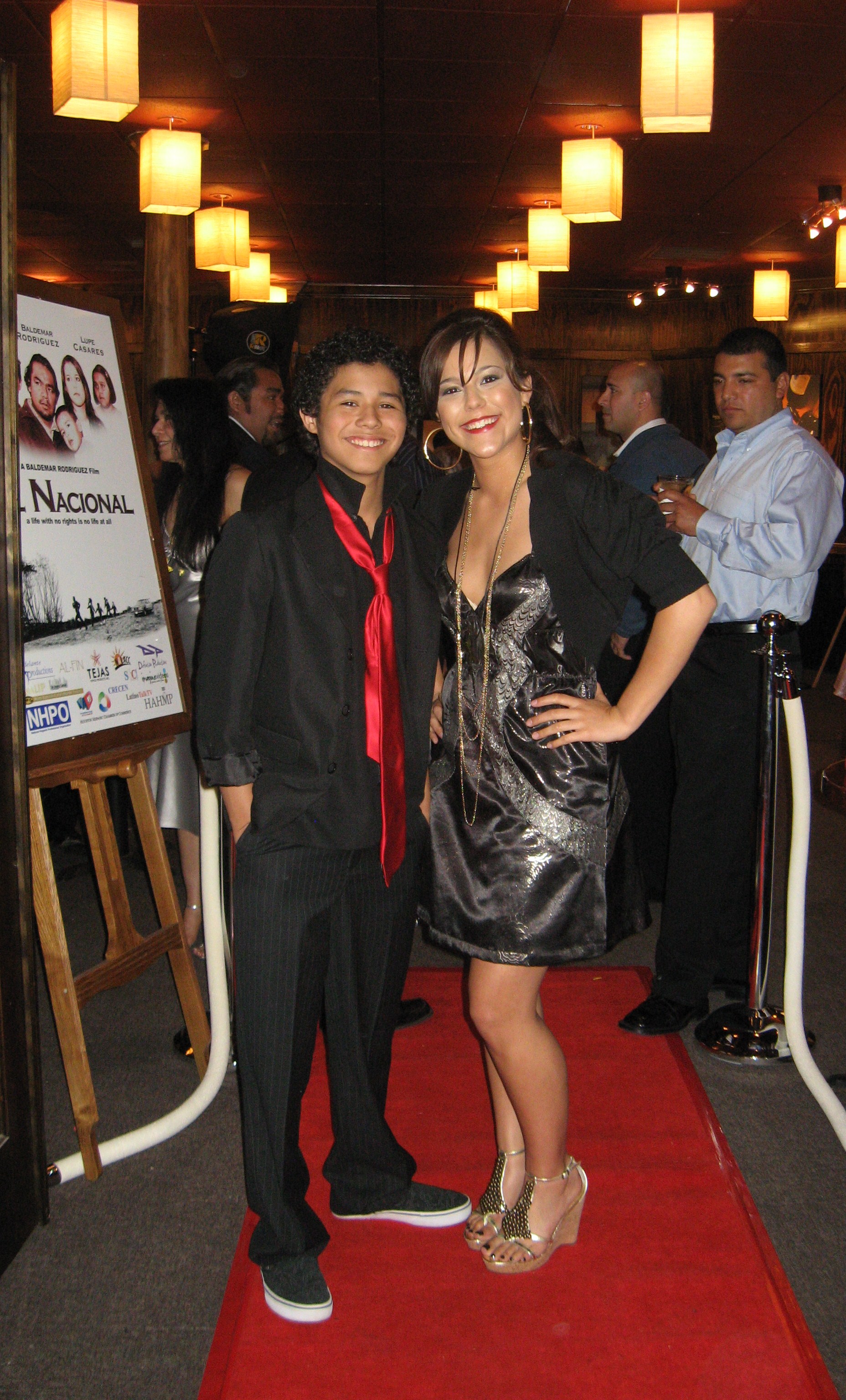 Jeremy and Shaina Sandoval at a Red Carpet Event