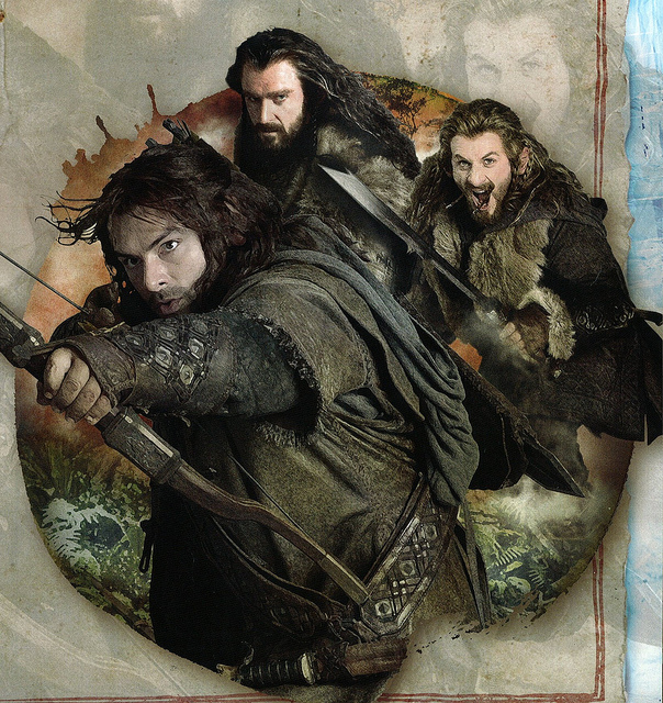 Aidan Turner, Richard Armitage & Dean O'Gorman photo from The Hobbit: An Unexpected Journey 2012 Annual.