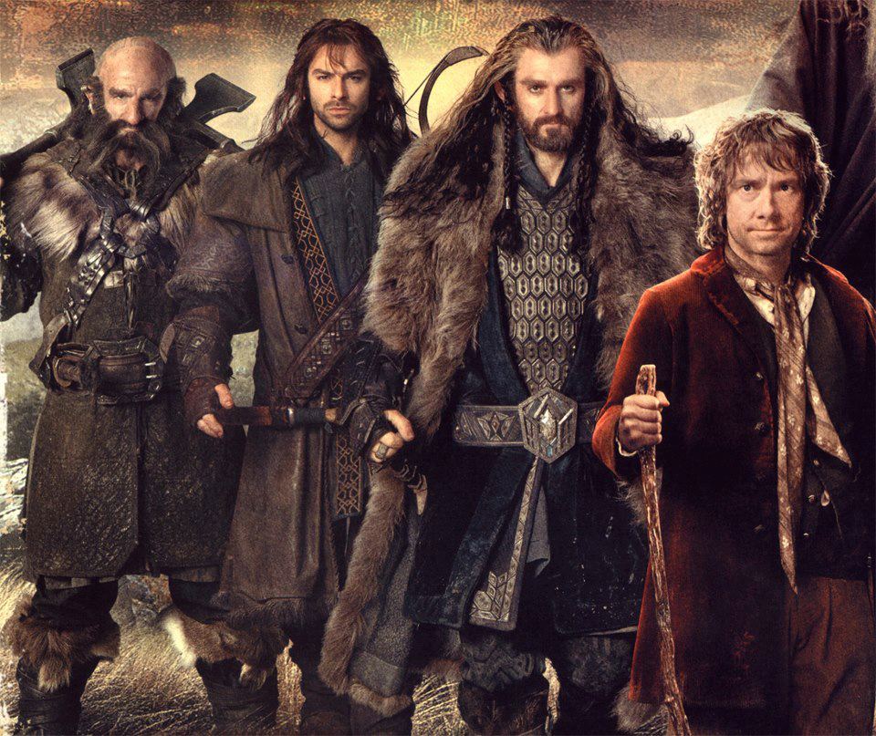 Martin Freeman, Richard Armitage, Aidan Turner & Graham McTavish on cover of The Hobbit official 2013 calendar.