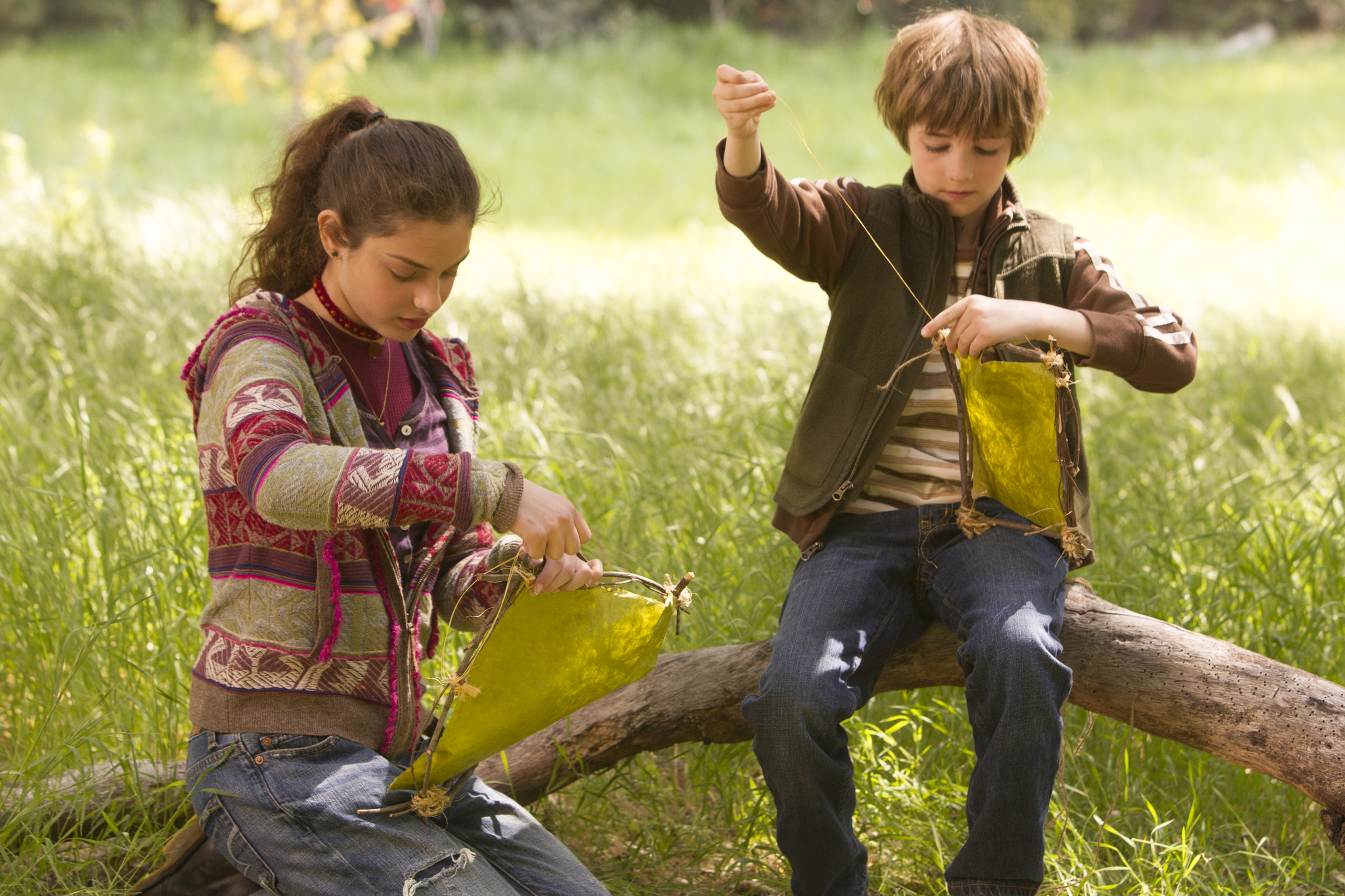 Still of CJ Adams and Odeya Rush in The Odd Life of Timothy Green (2012)