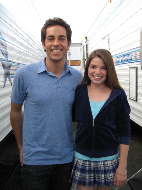 Jadin With Zachary Levi (CHUCK) On The Set Of 